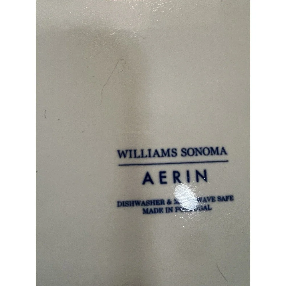 Williams-Sonoma Aerin Lauder Dinner plate Floral blue white 11.5